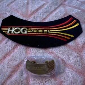 2017 Harley Davidson HOG Jacket Vest Patch and Pin Badge